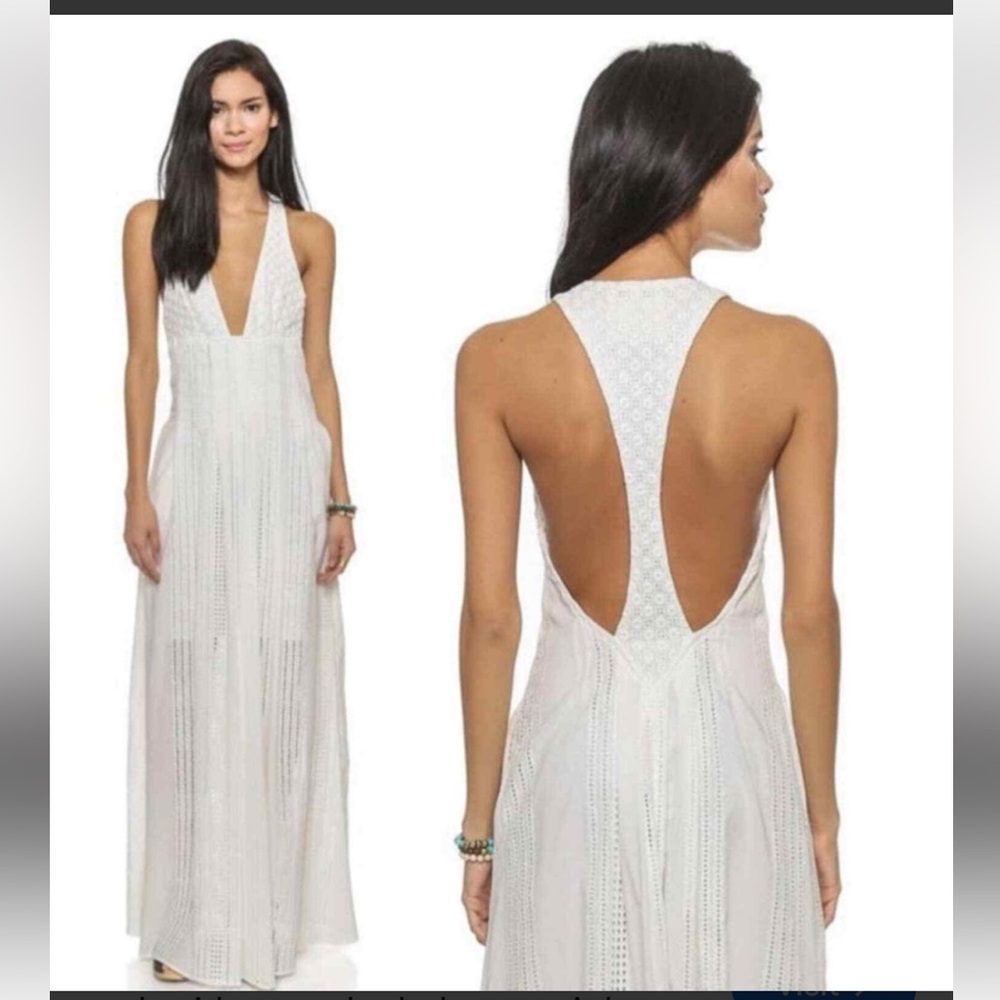 The jetset diaries Elegant White Maxi Dress
